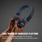 Marshall Major V Bluetooth Headphones, 100 Hours Playtime - Black