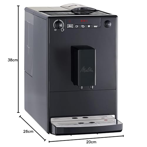 Melitta kaffeemaschine Caffeo Solo E950 slim fully automatic coffee machine with pre-brewing function 15 bar LED display height-adjustable coffee Christmas gift