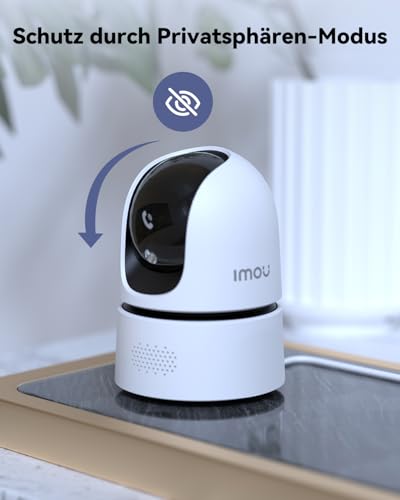 Imou 2K + 2K Dual Cameras Indoor Surveillance with Human/Animal, 2.4/5GHz WLAN 360° PTZ Indoor Surveillance Camera, Colour Night Vision, Smart Tracking, 2-Way Audio, Siren, Private Mode, Ideal for