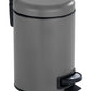 WENKO Leman Cosmetic Pedal Bin Matte Gold 3 L – Cosmetic Bin, Rubbish Bin with Anti-Fingerprint Capacity: 3 litres, stainless steel, 17 x 25 x 22.5 cm, gold