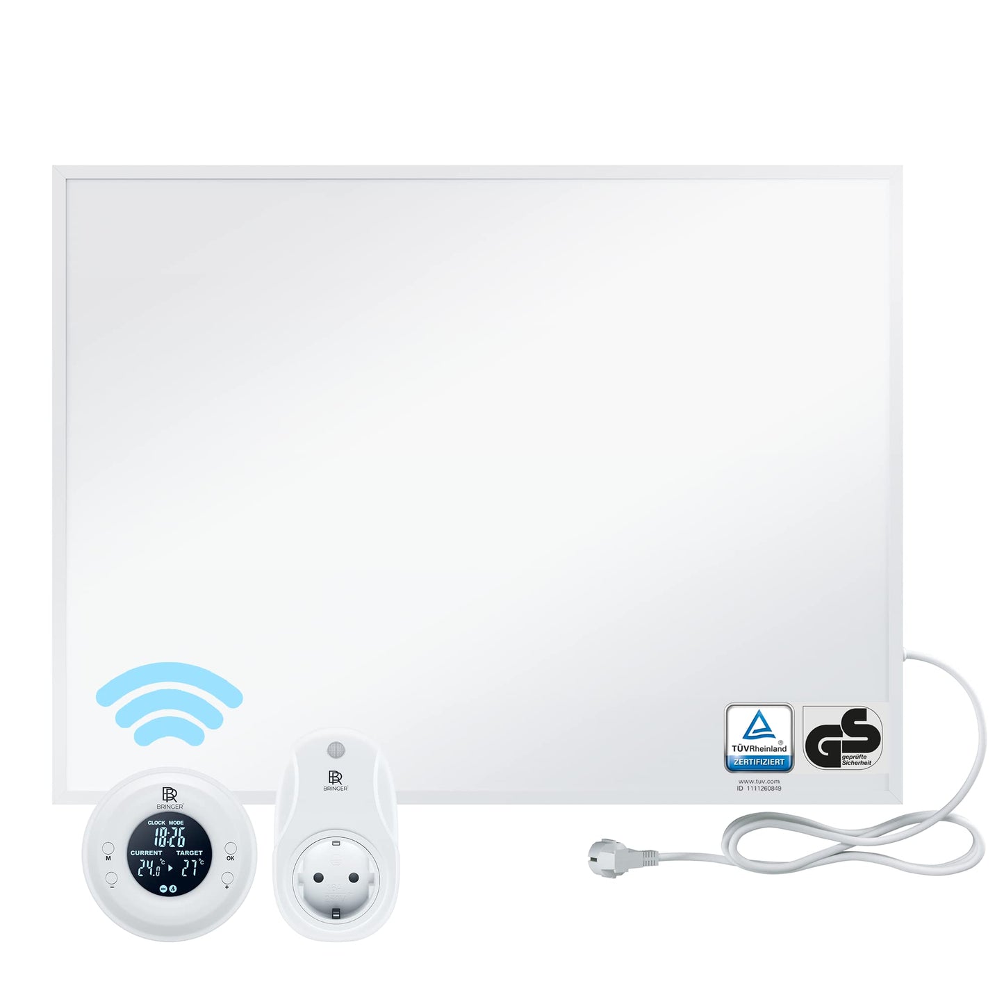 BR Bringer Infrared Heater, 600 watt, Infrared Electric Heater, Energy-Saving, TÜV GS, German Quality Brand