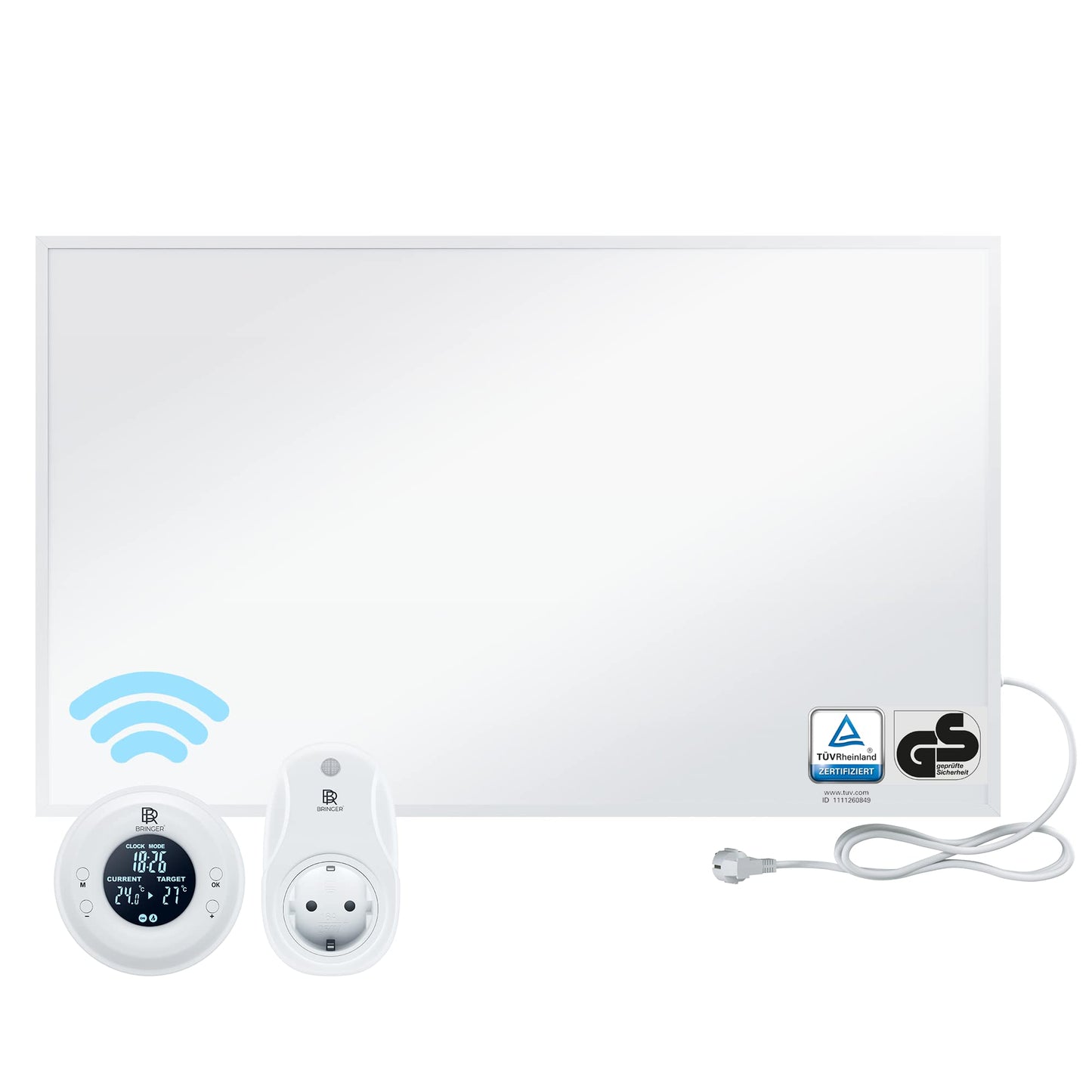 BR Bringer Infrared Heater, 600 watt, Infrared Electric Heater, Energy-Saving, TÜV GS, German Quality Brand