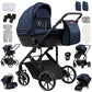 Reenborn 3-in-1 Pushchair, Buggy with Two Reversible Sliding Modes, Pushchair with Frame Aluminium Alloy, Baby Pram, 3-in-1 Complete Set with One-Click Folding Design