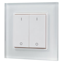 iluminize Design Wand-Dimmer Funk: mit Wippschalter zur Steuerung von weißen LEDs, 2 Zonen