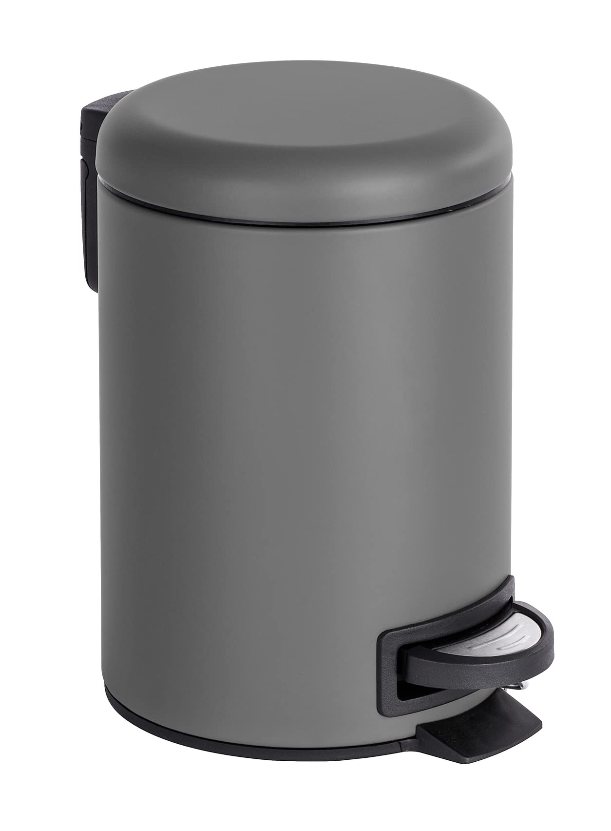 WENKO Leman Cosmetic Pedal Bin Matte Gold 3 L – Cosmetic Bin, Rubbish Bin with Anti-Fingerprint Capacity: 3 litres, stainless steel, 17 x 25 x 22.5 cm, gold