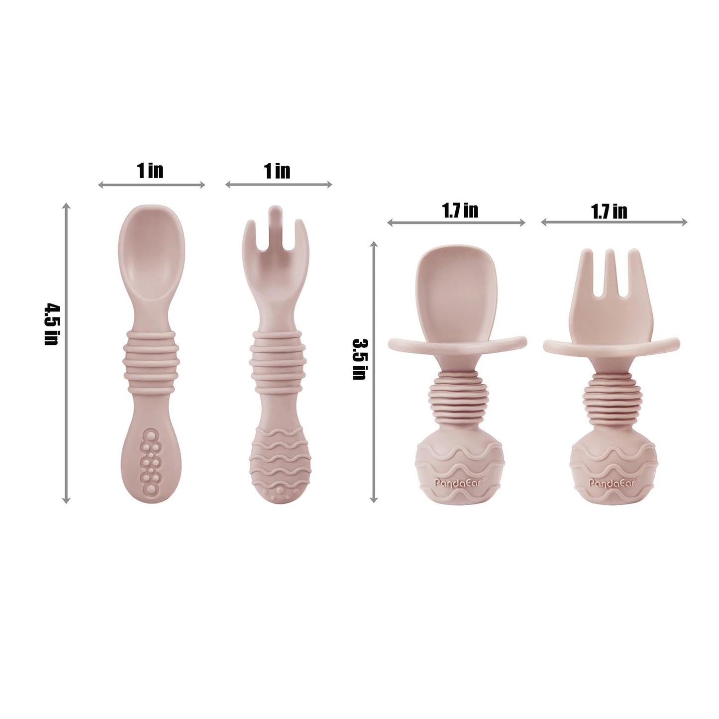 PandaEar Silikon Baby Geschirrset | 9-teiliges Kinder Geschirrset #