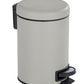 WENKO Leman Cosmetic Pedal Bin Matte Gold 3 L – Cosmetic Bin, Rubbish Bin with Anti-Fingerprint Capacity: 3 litres, stainless steel, 17 x 25 x 22.5 cm, gold