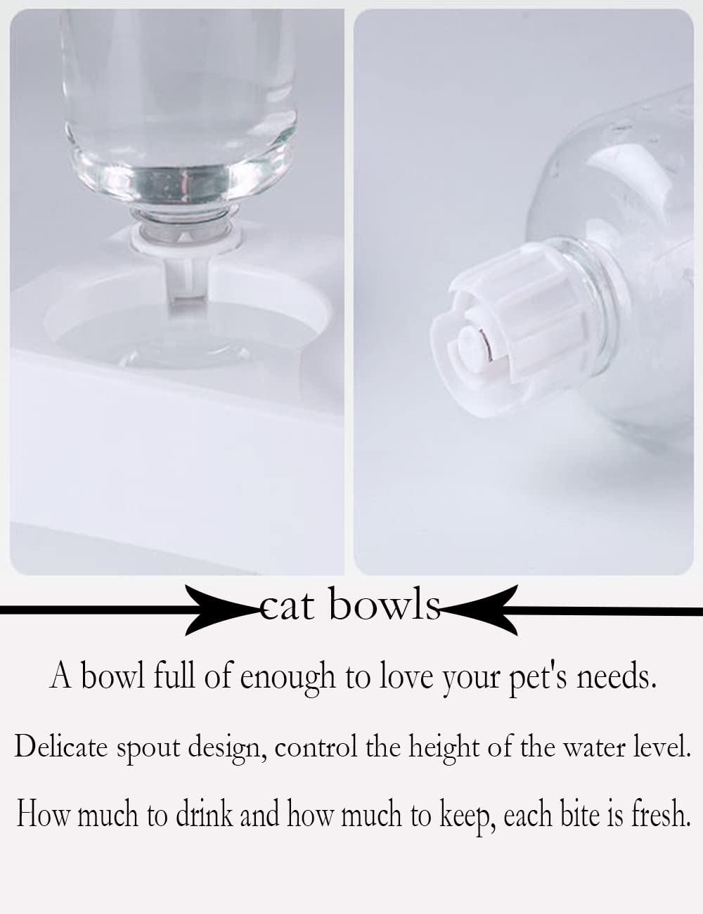 Marchul Katzennapf, 15° Neigbar mit Automatischer Wasserflasche