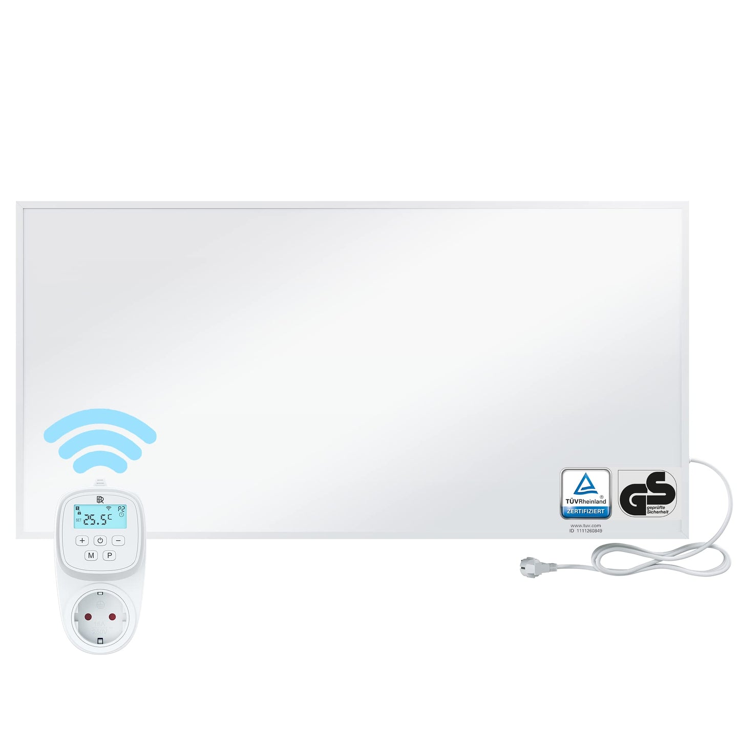 BR Bringer Infrared Heater, 600 watt, Infrared Electric Heater, Energy-Saving, TÜV GS, German Quality Brand