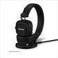 Marshall Major V Bluetooth Headphones, 100 Hours Playtime - Black