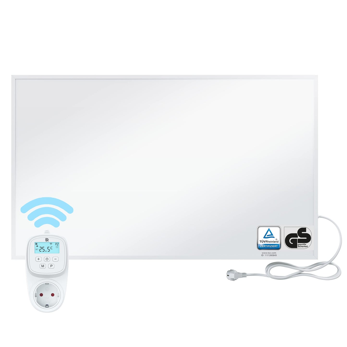 BR Bringer Infrared Heater, 600 watt, Infrared Electric Heater, Energy-Saving, TÜV GS, German Quality Brand