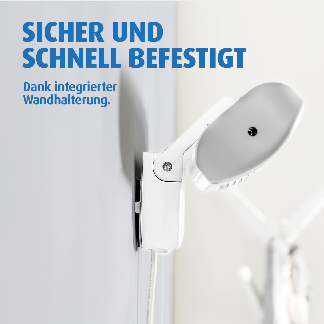 Heizstrahler - Heater for Wall Mounting, 2 Heat Settings, Timer, Medical Standard Tested