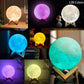 ACED Moon Lamp 2023 Upgrade 3D Moonlight 16 Colours with Wooden Stand Remote/Touch Control and USB Rechargeable Gifts for Women Girls Boys
