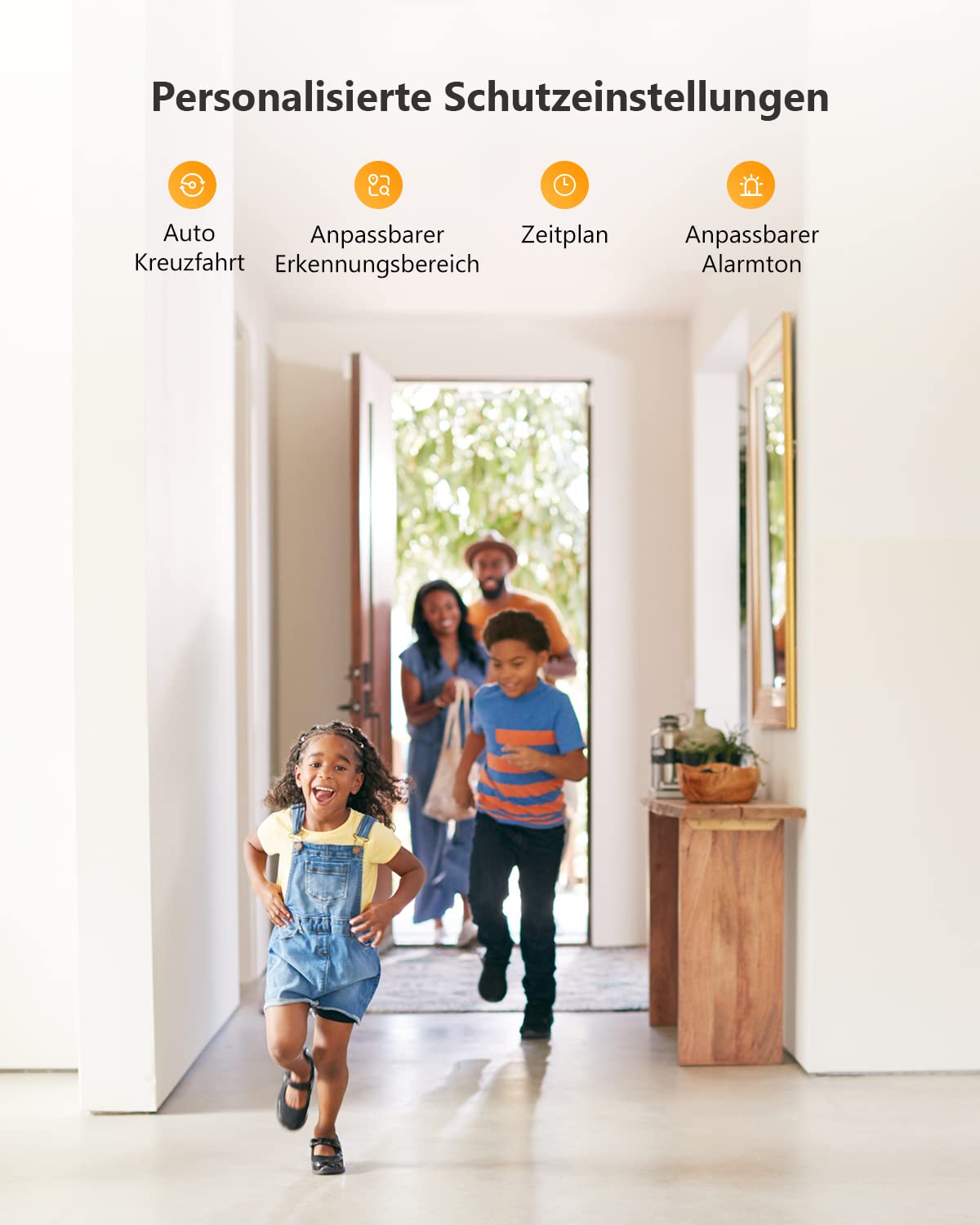 2K Überwachungskamera Innen 355°/70°, 3MP WLAN Kamera Indoor