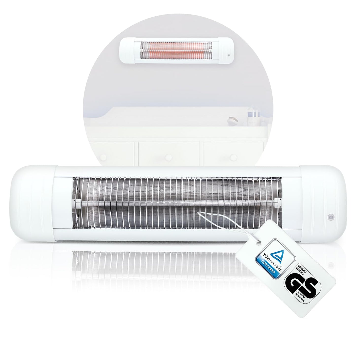 Baby Heater Heizstrahler 600 Watt Changing Table Heater Automatic