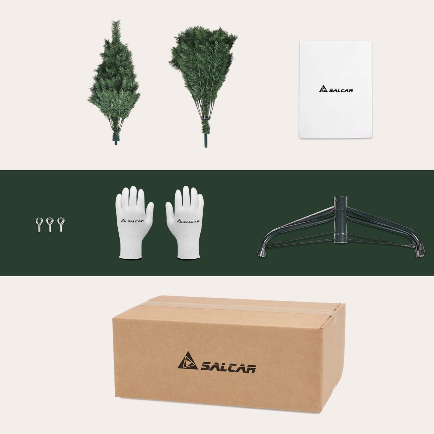 SALCAR Artificial Christmas tree, 60 cm - 270 cm