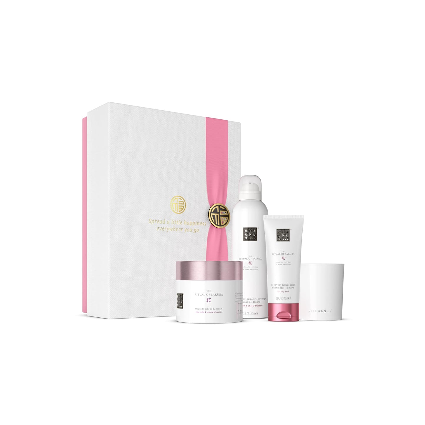 RITUALS The Ritual of Sakura Medium Gift Set - Four Skin Care Products with Cherry Blossom and Rice Milk