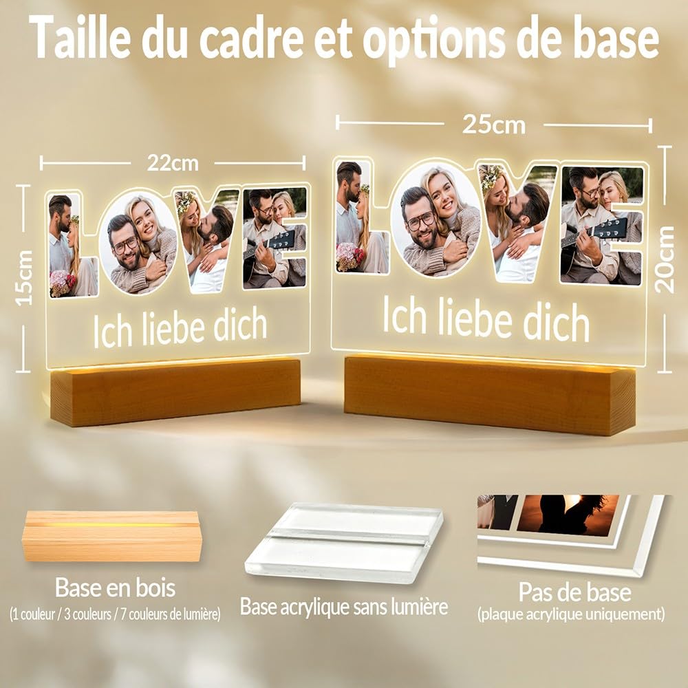 Personalisierte Geschenke für Freundin, Personalisierte Bilderrahmen mit Foto, Personalisierter Bilderrahmen mit Bild