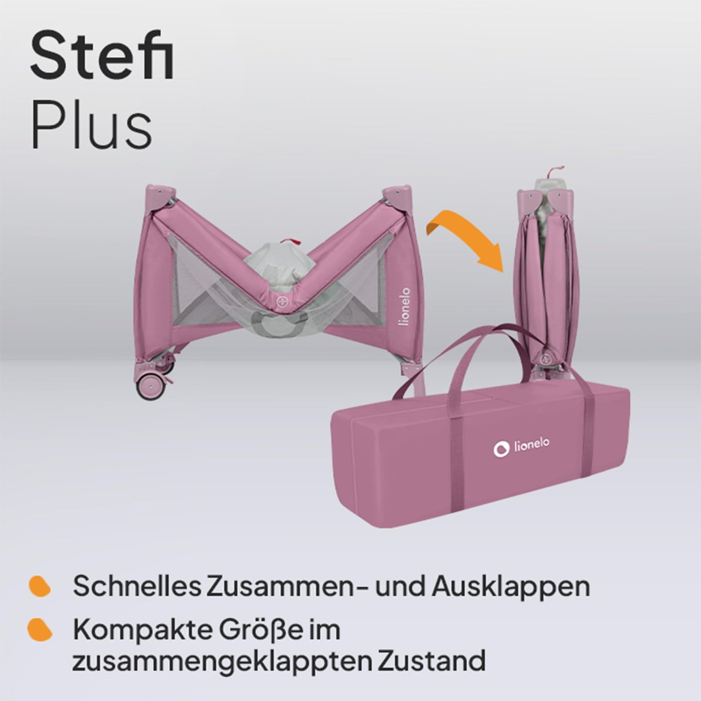 Reisebett bis 15 kg Babybett Kinderreisebett mit Matratze Seitlicher Eingang mit Reißverschluss