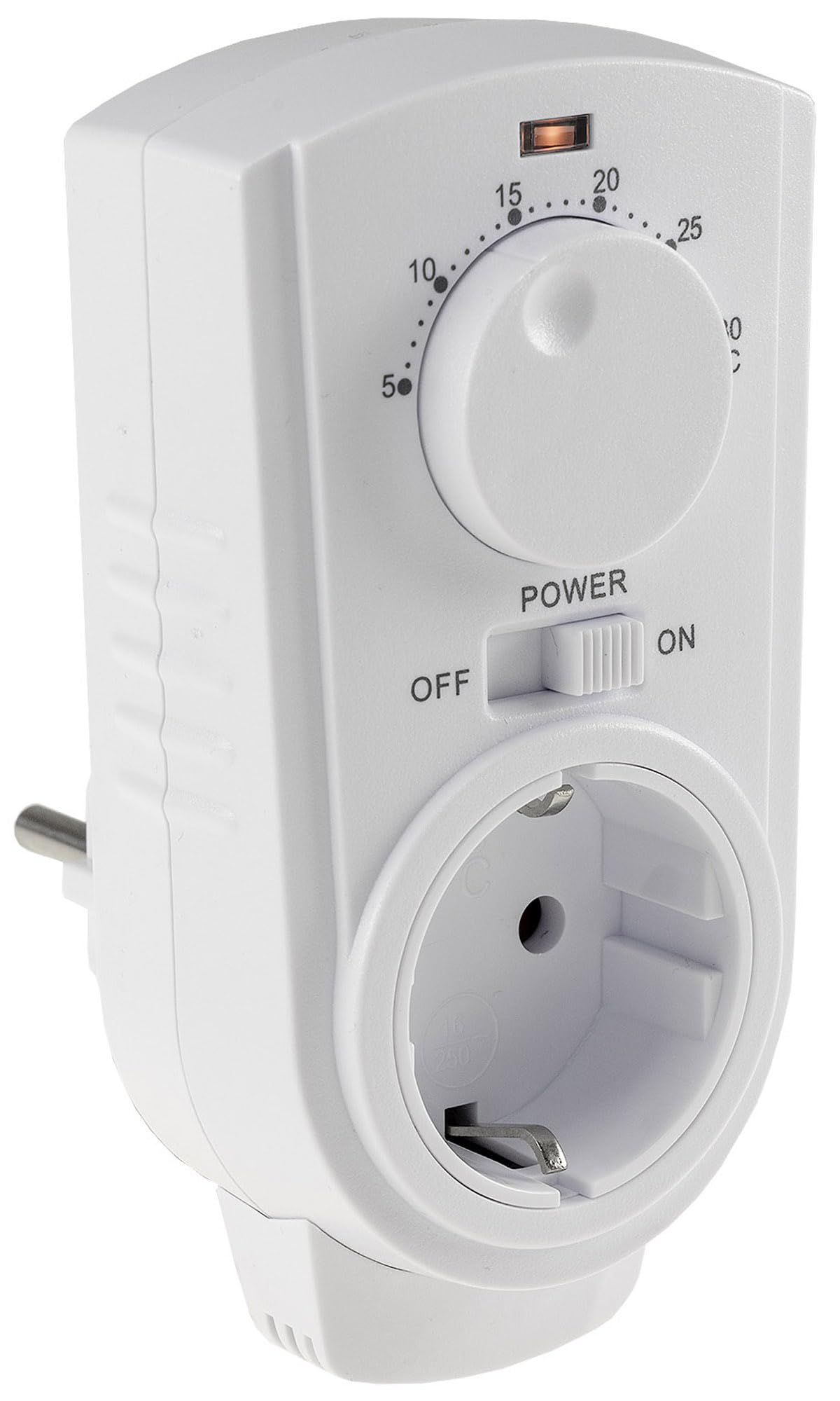 Socket Thermostat, Max. 3500 W, On/Off/Auto, 230 V for Heating and Cooling Devices