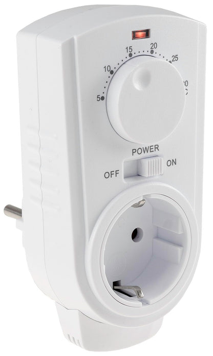 Socket Thermostat, Max. 3500 W, On/Off/Auto, 230 V for Heating and Cooling Devices