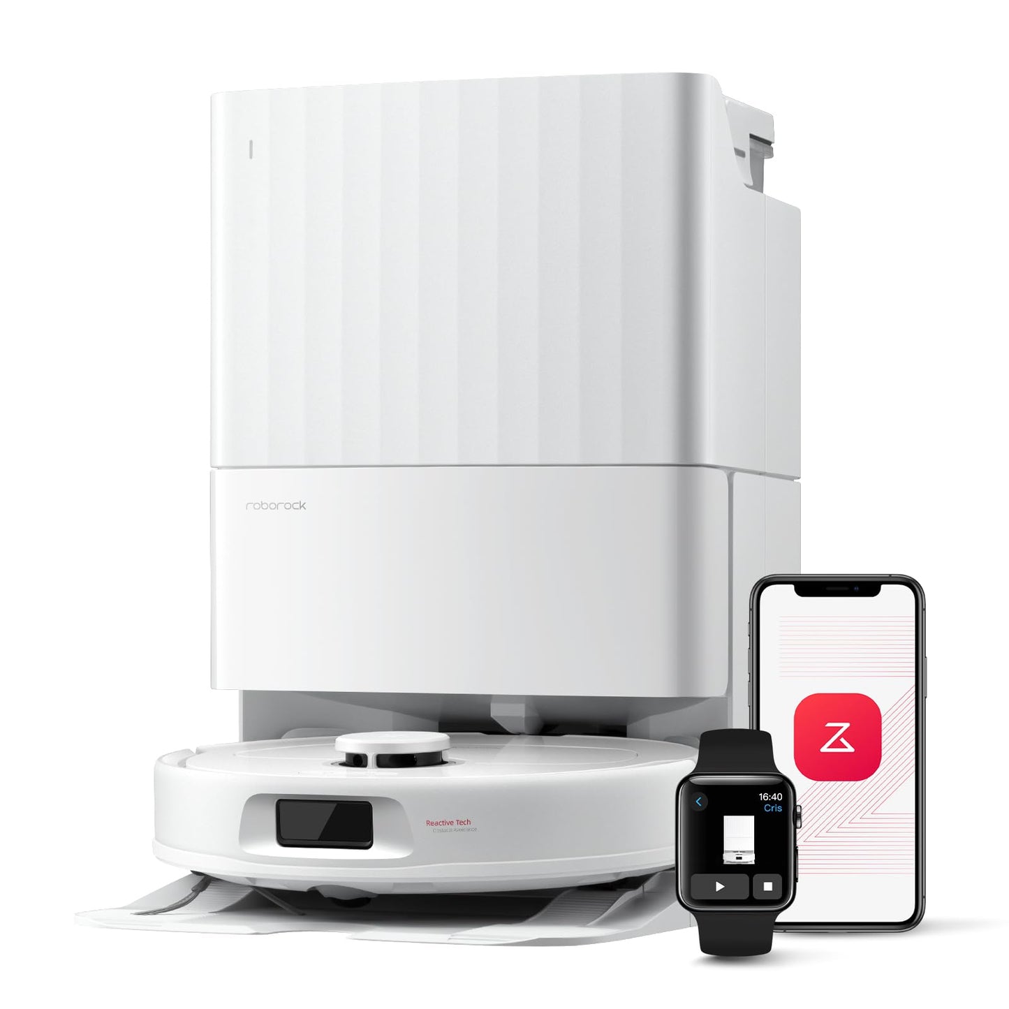 Robot Vacuum Cleaner with Wiping Function, 8000Pa Suction Power Anti-Tangling Side Brush, Obstacle Avoidance