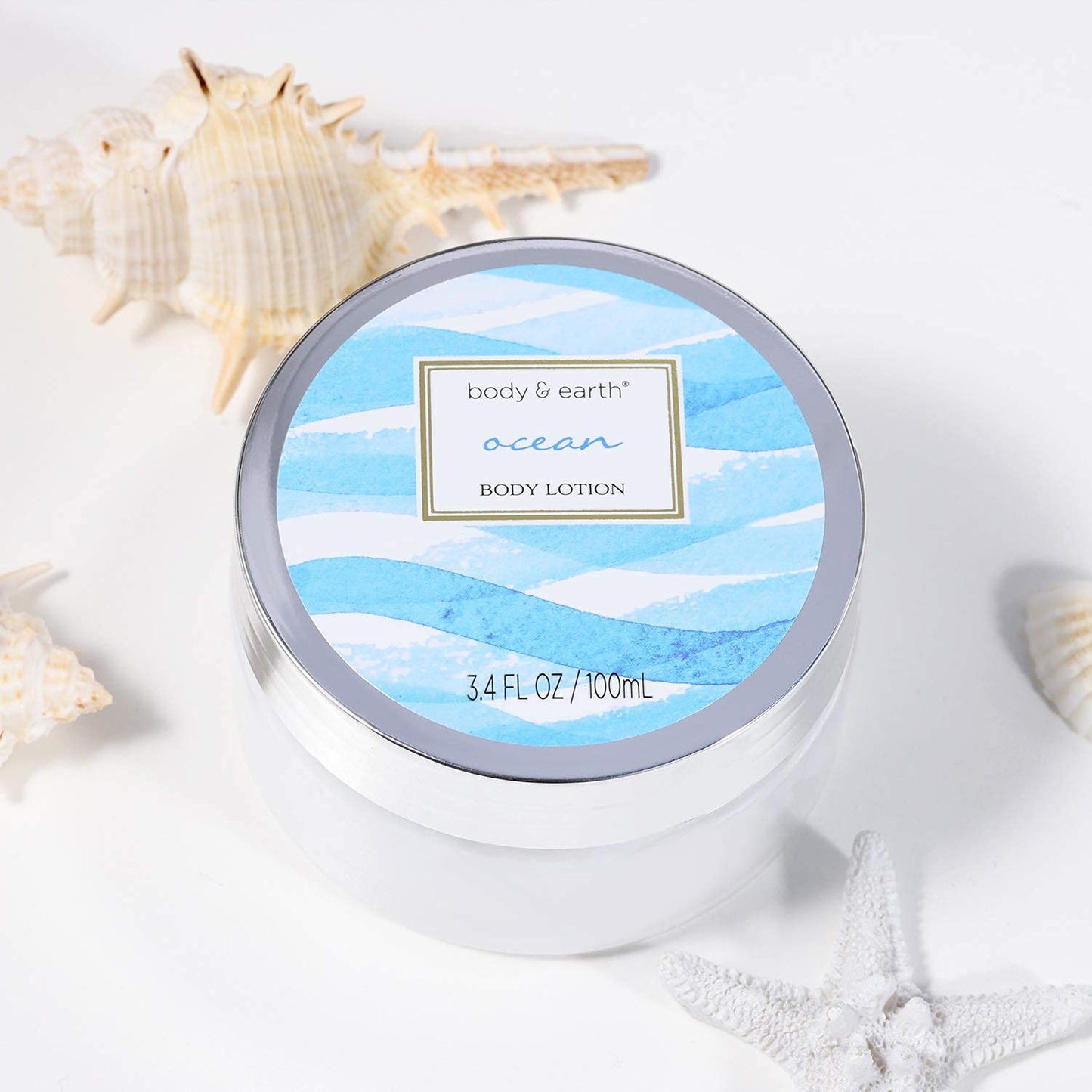 Body & Earth 8-Piece Spa Gift Set for Women, Cherry Blossom and Jasmine Fragrance, Bubble Bath, Shower Gel, Bath Salt, Body Lotion