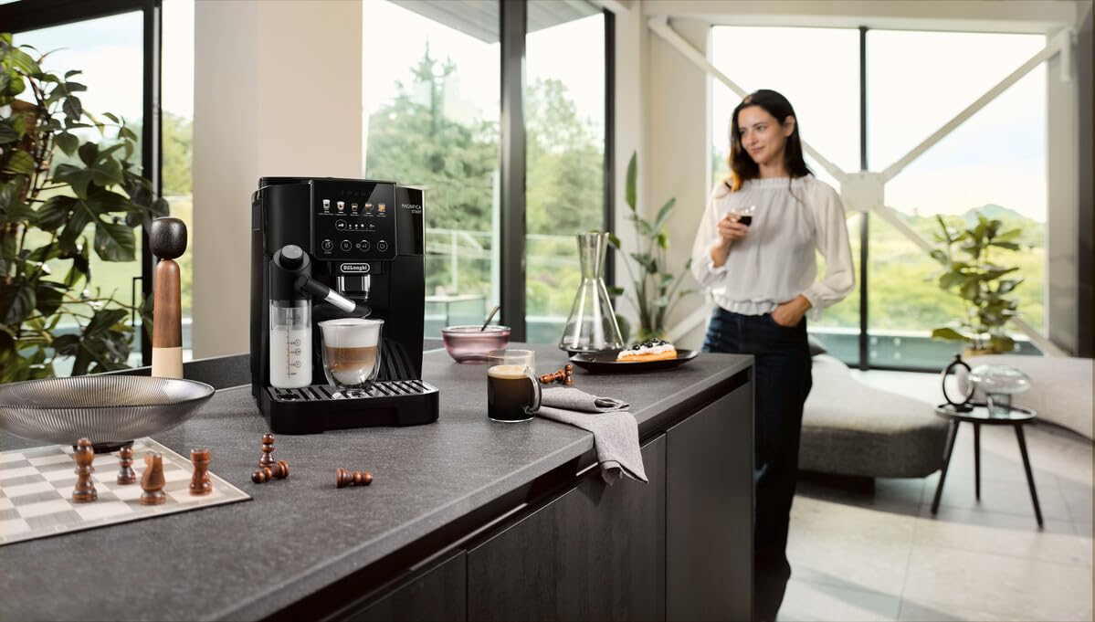 De’Longhi Magnifica Start - Perfetto Kaffeevollautomat mit LatteCrema-Milchaufschäumer, Cappuccino Kaffeemaschine