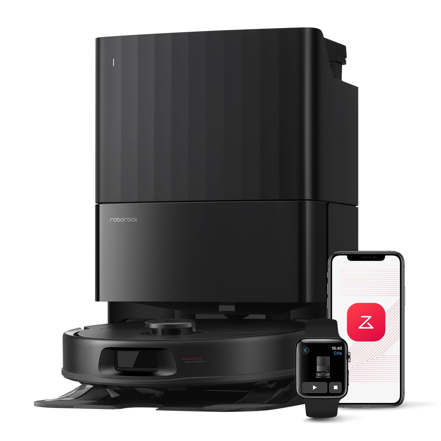 Robot Vacuum Cleaner with Wiping Function, 8000Pa Suction Power Anti-Tangling Side Brush, Obstacle Avoidance