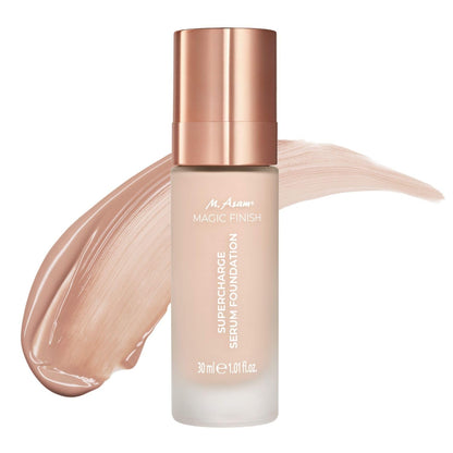 MAGIC FINISH Supercharge Serum Foundation Creamy Nude – Feuchtigkeit spendende Foundation & straffendes Gesichtsserum in Einem, Anti-Aging Make-up