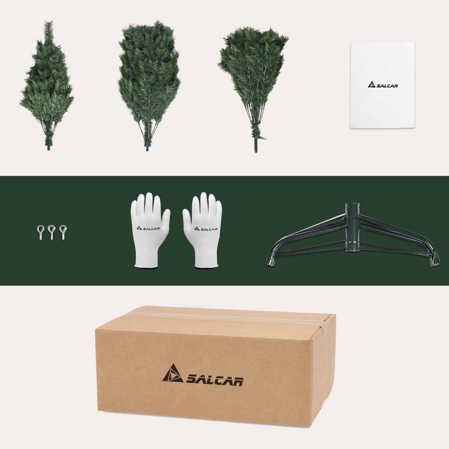 SALCAR Artificial Christmas tree, 60 cm - 270 cm