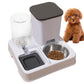 Bomefoi Automatic 2-in-1 Cat Feeder, Feeding and Drinker for Pet Food, Non-Slip Automatic Drinking Bottle