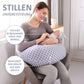 Chilling Home 2-in-1 Nursing Pillow, XXL Pregnancy Pillow, Side Sleeper Pillow for Baby, Pregnancy Pillow