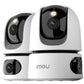 Imou 2K + 2K Dual Cameras Indoor Surveillance with Human/Animal, 2.4/5GHz WLAN 360° PTZ Indoor Surveillance Camera, Colour Night Vision, Smart Tracking, 2-Way Audio, Siren, Private Mode, Ideal for