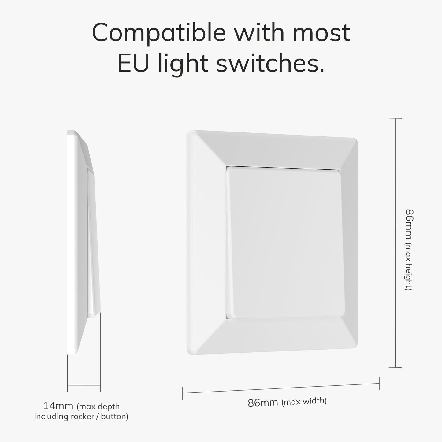 Smart Lichtschalter, Schalterabdeckung für Philips Hue Dimmer V2, kompatibel mit Hue Schalterabdeckung