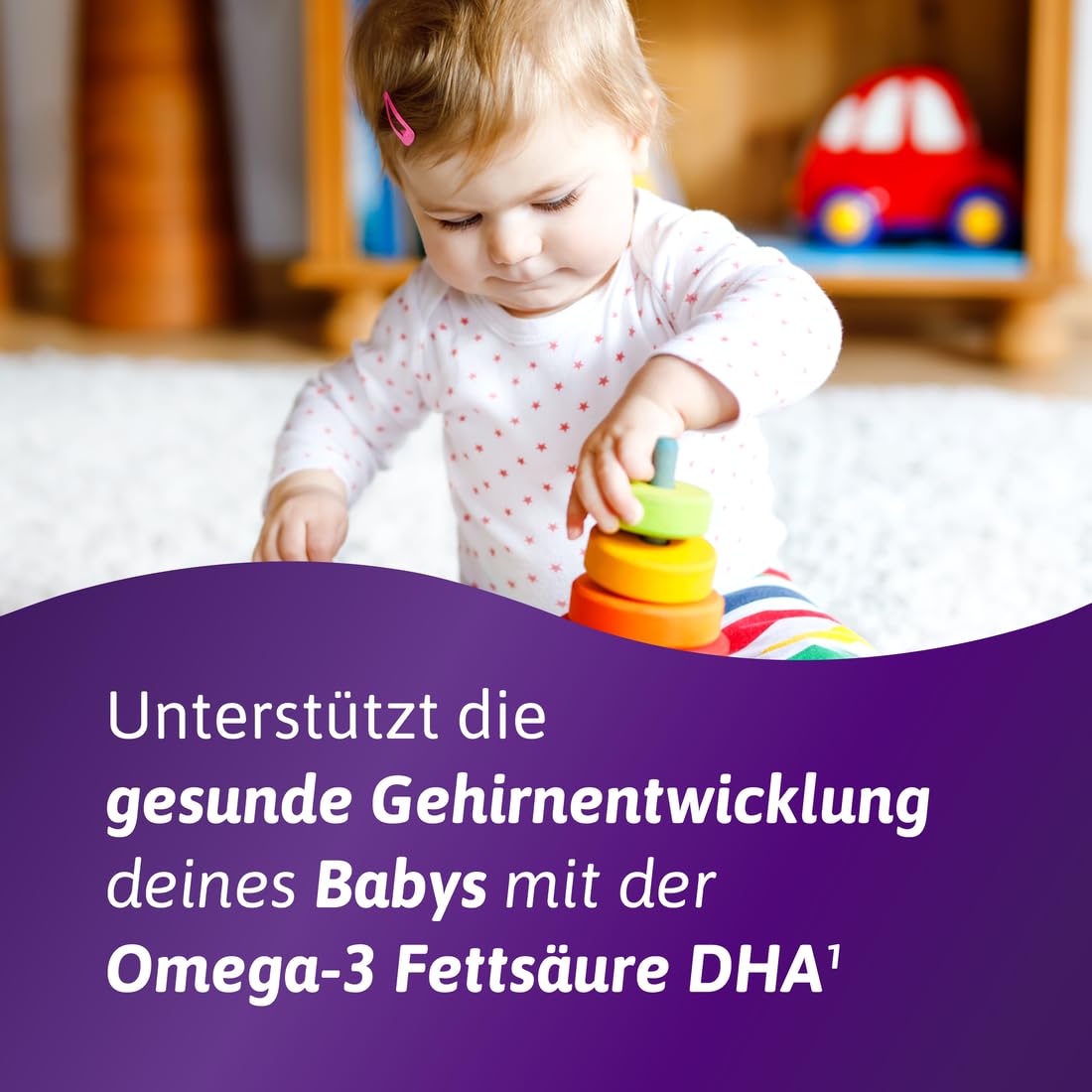 Femibion 2 Pregnancy, Daily Dietary Supplement for SSW 13-40, with Folic Acid Plus (*3), Choline, DHA, 4 Week Pack, 2 x 28 Pieces