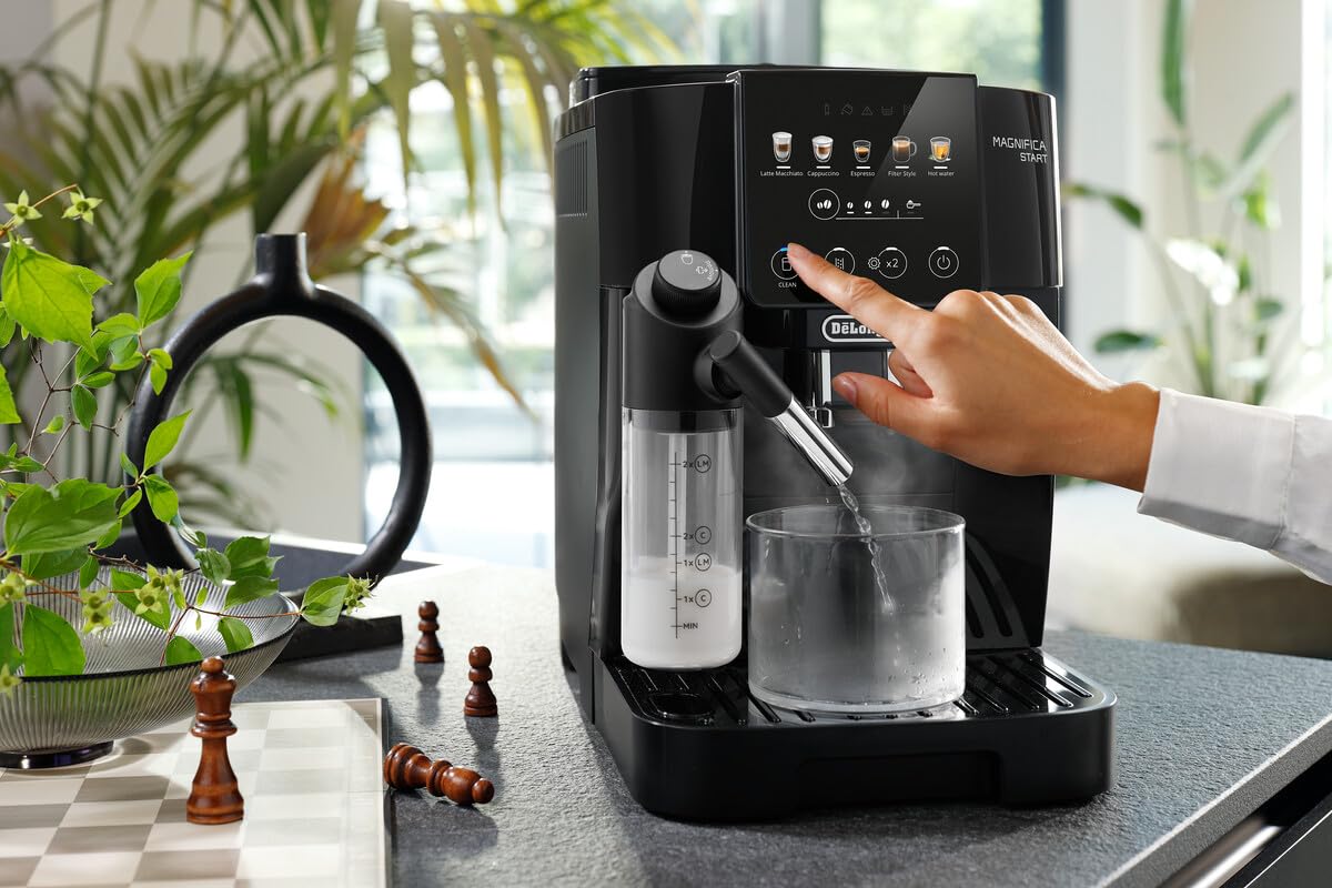 De’Longhi Magnifica Start - Perfetto Kaffeevollautomat mit LatteCrema-Milchaufschäumer, Cappuccino Kaffeemaschine