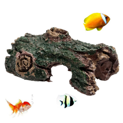 Pack of 3 Aquarium Decoration Tree Trunk, Simulation Moss Aquarium Decoration