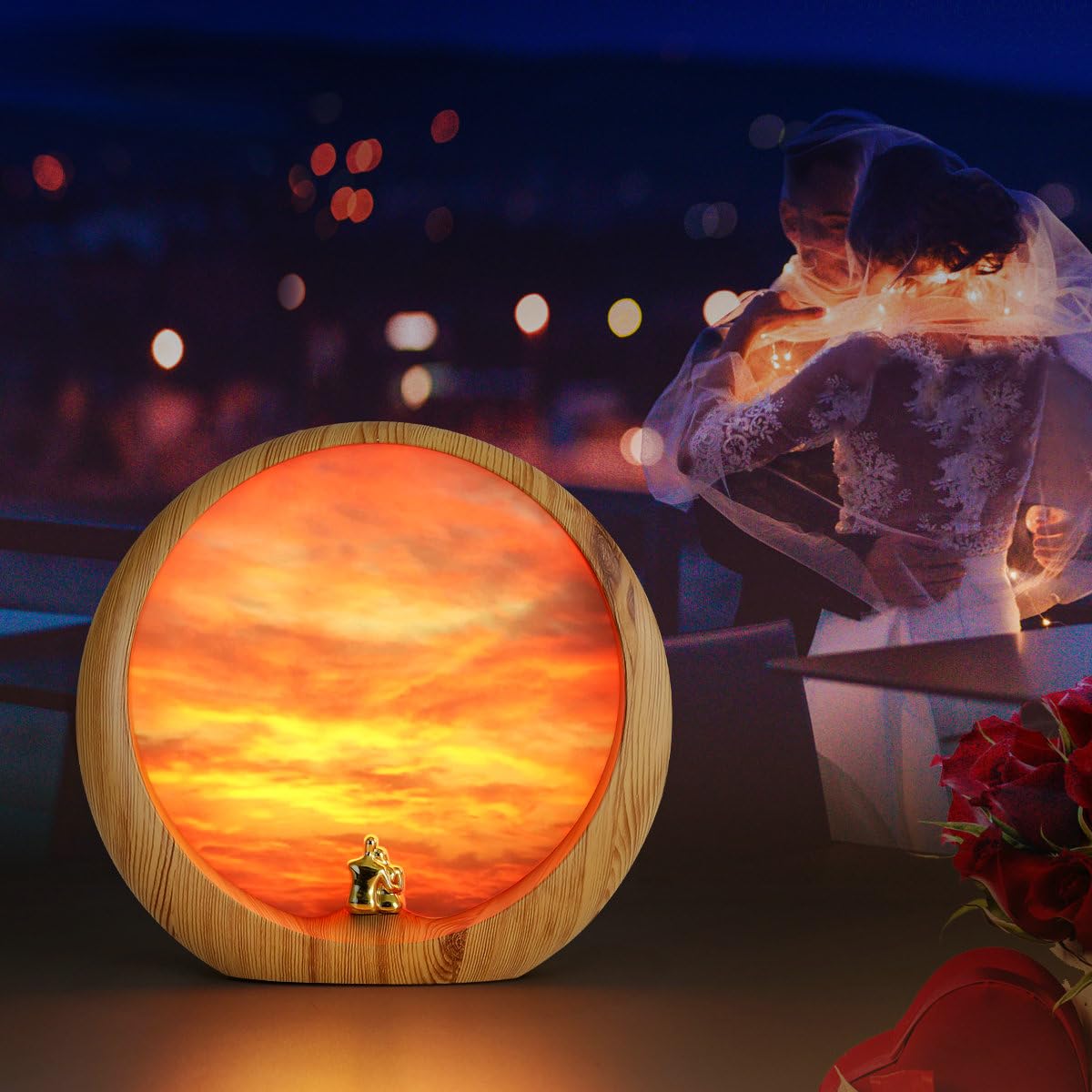 Sonnenuntergang Lampe Geschenk für Frauen Geburtstag und Weihnachten Valentinstag Dekorative Beleuchtung für Wohnzimmer