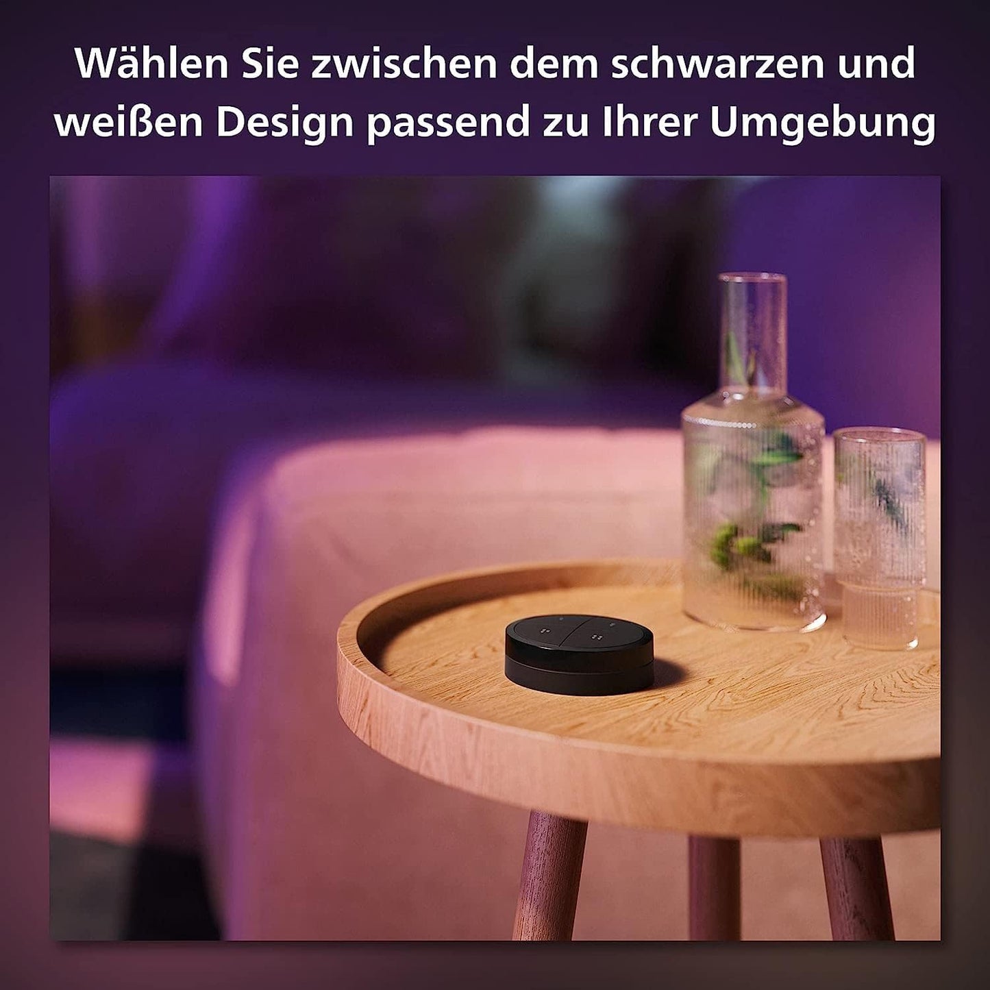 Philips Hue Dimmschalter für Hue Lichtsysteme, Smarter Dimmer zur Steuerung von Leuchten und Lichtszenen