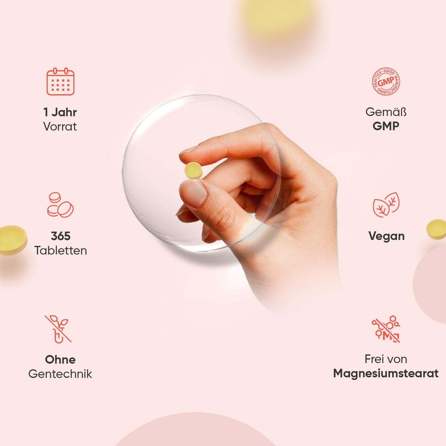 Vitamin B Complex - With Vitamin C - 365 Tablets - All 8 B Vitamins (B1, B2, B3, B5, B6, B7, B9, B12) - 1 Year Supply - Nervous System, Metabolism, Mental Function - Niacin, Biotin, Folic Acid