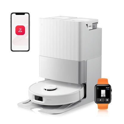 roborock Qrevo Edge Robot Vacuum Cleaner with Mop Function, Edge Cleaning, Heatable Mop, 75°C Hot Water