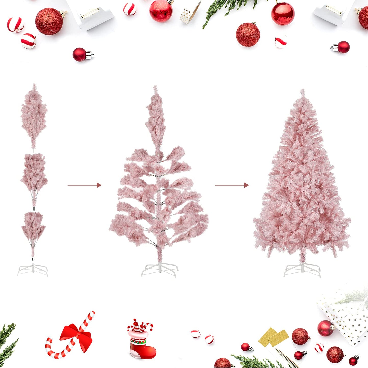 SALCAR Artificial Christmas tree, 60 cm - 270 cm