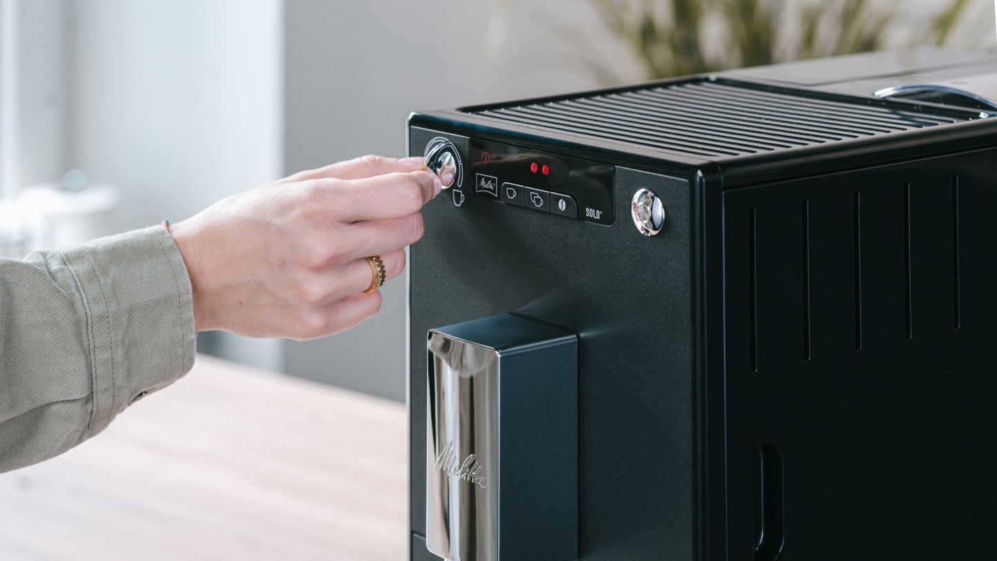 Melitta kaffeemaschine Caffeo Solo E950 slim fully automatic coffee machine with pre-brewing function 15 bar LED display height-adjustable coffee Christmas gift