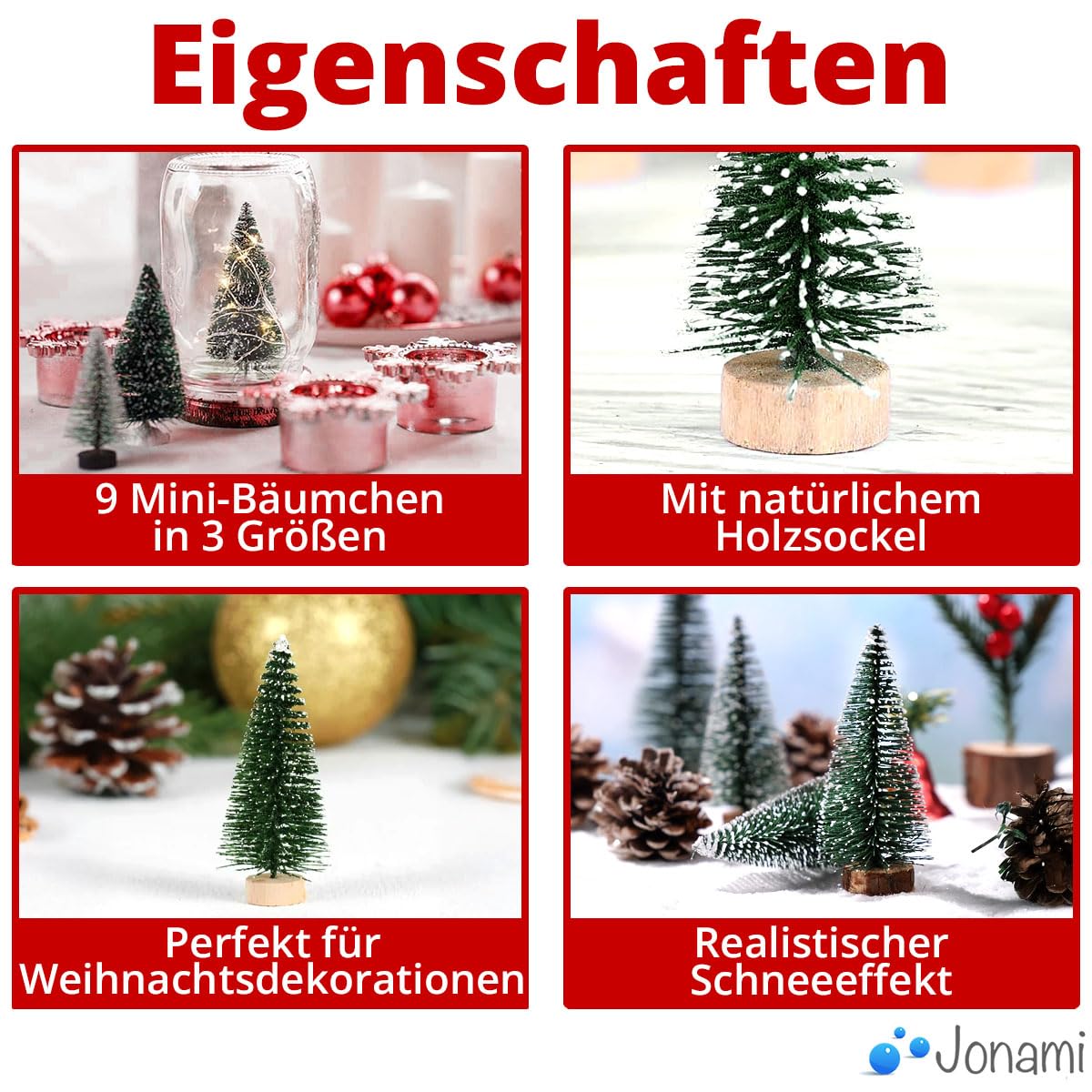 Small Christmas Tree Decoration for Table Decoration, DIY, Shop Window Figures 10/16/22 cm