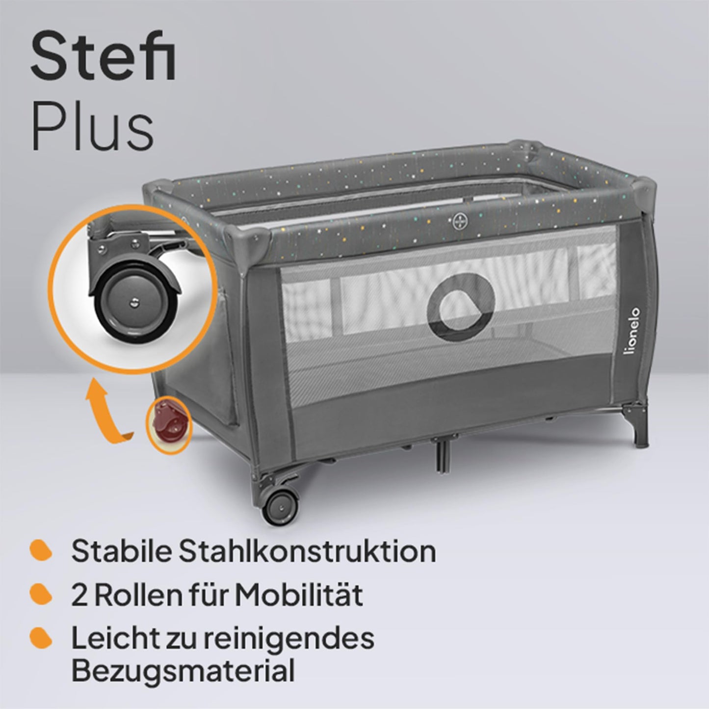 Reisebett bis 15 kg Babybett Kinderreisebett mit Matratze Seitlicher Eingang mit Reißverschluss