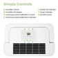 Luftentfeuchter, Dehumidifier 10 L/24 hr, Room Size Approx. 50 m³ (20 m²), LED Display