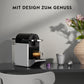 Nespresso De'Longhi Coffee Capsule Machine, Two Direct Dial Buttons, Eco Mode, Compact Design, 19 Bar Pressure System