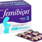 Femibion 3 Stillzeit, Tägliches Nahrungsergänzung für die Laktation, Mit Cholin, DHA, Folsäure, Metafolin, 8-Wochen-Pack, 2 x 56 Stück