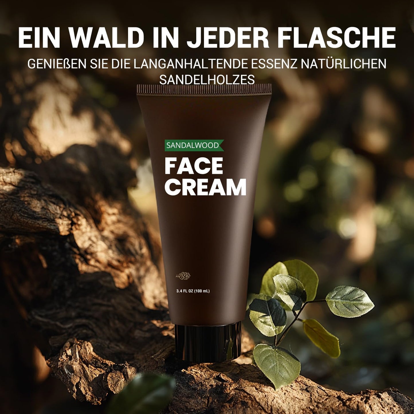 BODY & EARTH Men's Care Gift Set Sandalwood, 10-Piece Care Set with Beard Oil